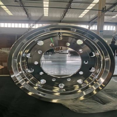 22x8.25 acabado brillante borde de rueda forjado personalizado para ruedas de camión de aluminio Alcoa
