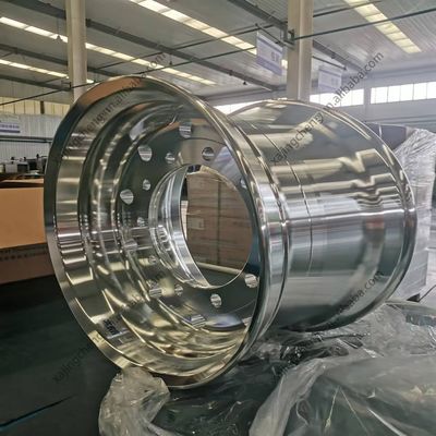 Recanto de ruedas de aleación forjada personalizada para Alcoa Aluminio 24,5 pulgadas Recanto de moneda del modelo de camión